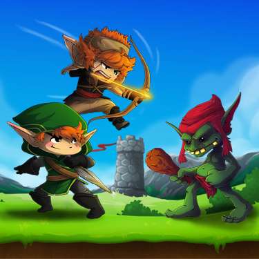 Action Games - Elves vs Goblins - Defender