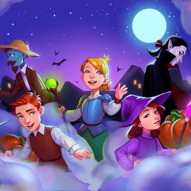 Resource Management Games - Gnomes Garden Halloween